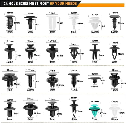 Kit Fastener Clip Auto