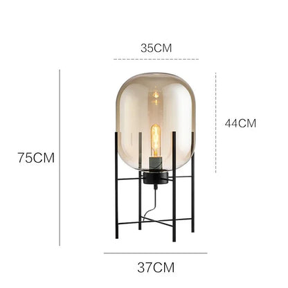 Lampada da Pavimento in Vetro Nordic Postmoderno