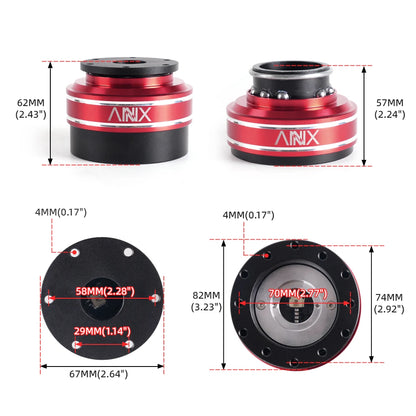 Quick Release Hub Adapter muge racing QR040