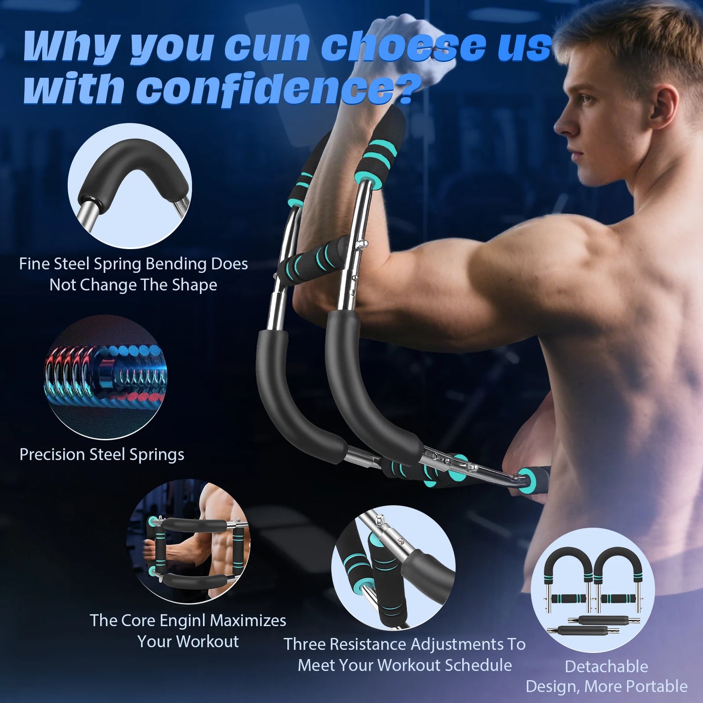 Twister Arm Trainer – Attrezzo Portatile per Allenamento Forza e Resistenza