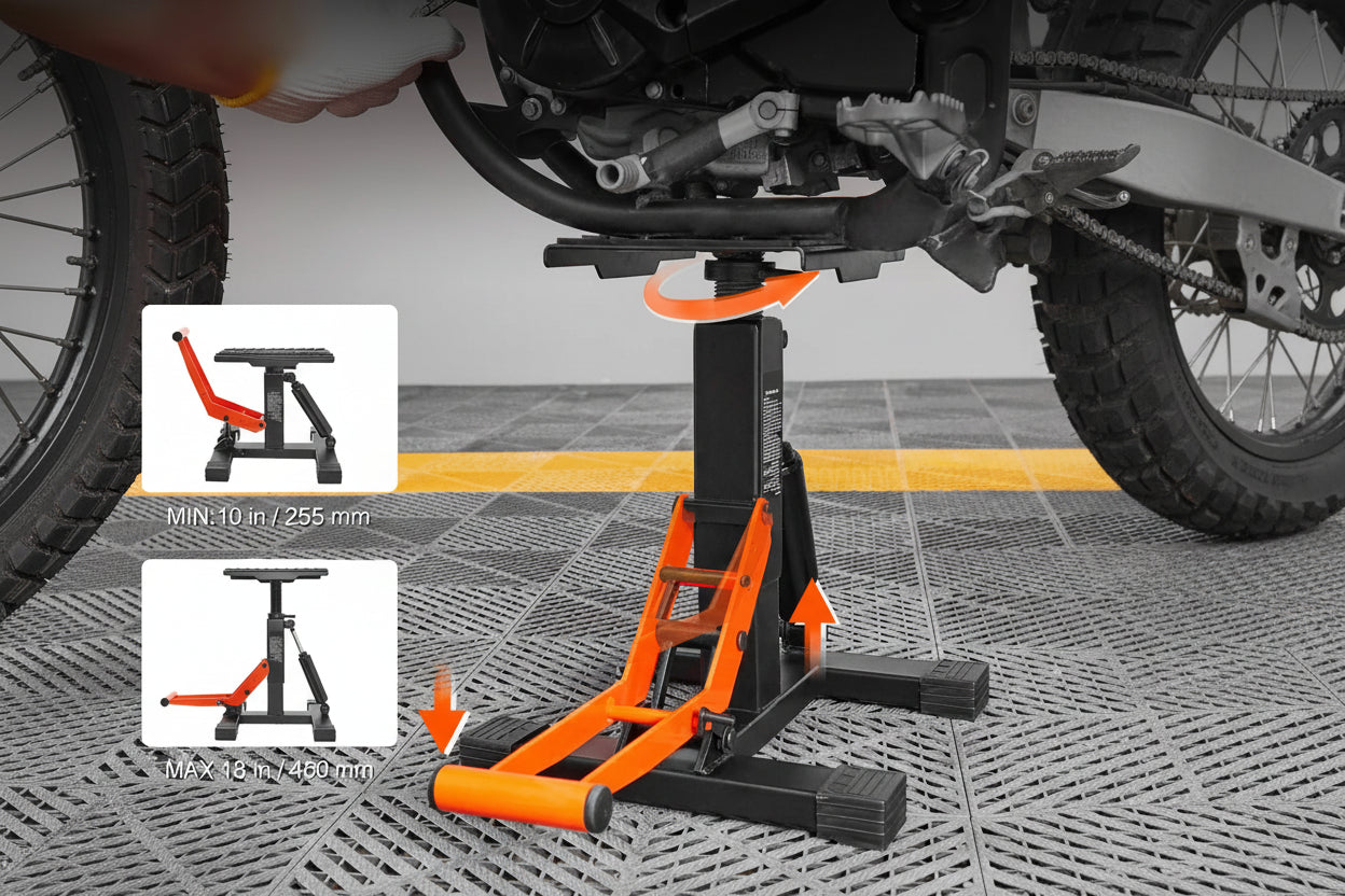SucceBuy HMSL-440 – Cavalletto Sollevatore Idraulico per Moto