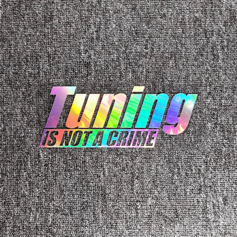 Adesivo "Tuning Is Not A Crime"