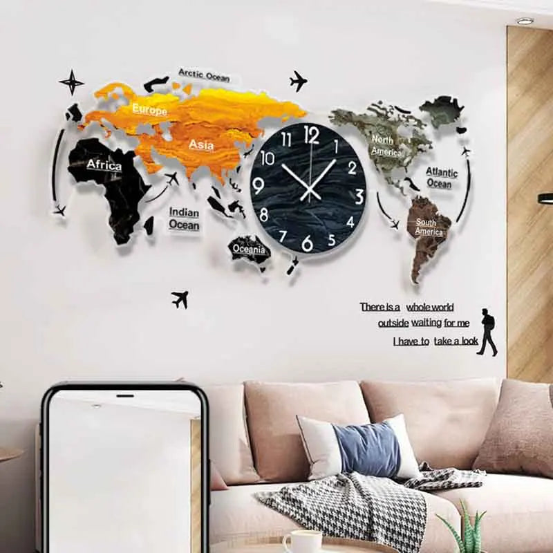 Orologio da Parete LED Silenzioso in Acrilico