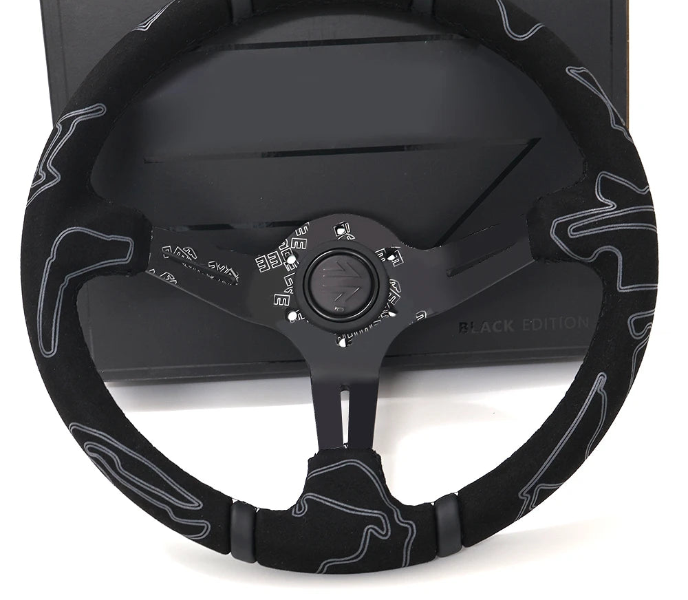 Volante Racing 335mm Scamosciato