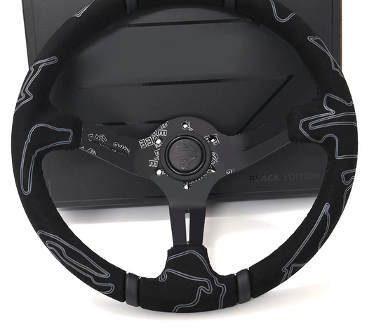 Volante Racing 335mm Scamosciato