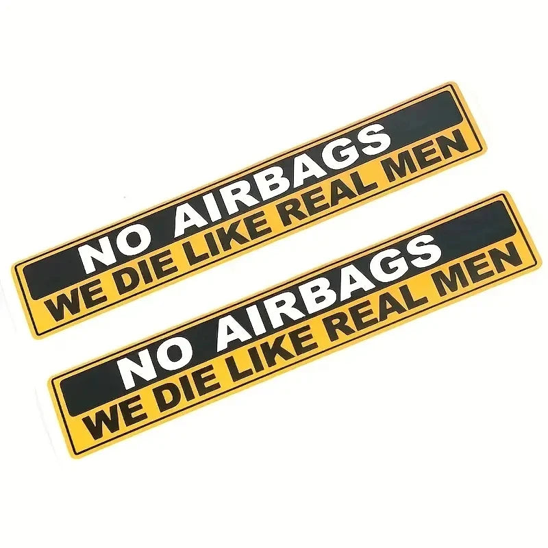 Adesivi "No Airbags"