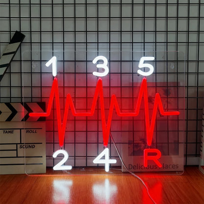 Garage Neon Sign – Car Gear Icon LED Wall Lamp