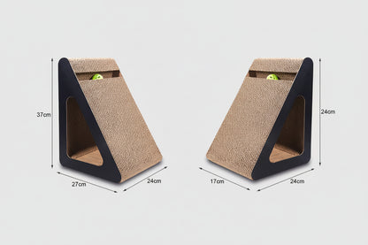 Tiragraffi per Gatti 2 in 1 a Forma Triangolare