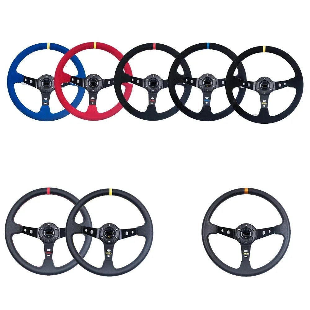 Volante Racing OMP 350mm Scamosciato