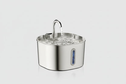 ZYFeeder Fontanella Automatica 2.2L per Cani e Gatti – Acciaio Inox