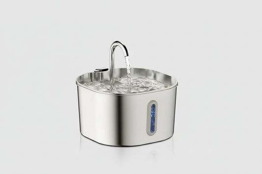 ZYFeeder Fontanella Automatica 2.2L per Cani e Gatti – Acciaio Inox