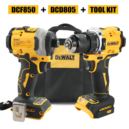DEWALT Kit Trapano Avvitatore + Avvitatore a Impulsi Brushless