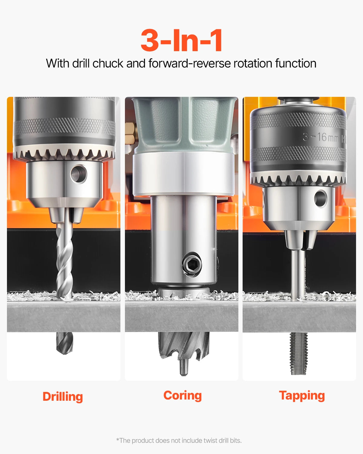 SucceBuy Magnetic Drill Press 1450W