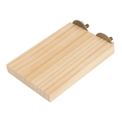 Piattaforma in Legno per Gabbia – Supporto per Uccelli e Piccoli Animali