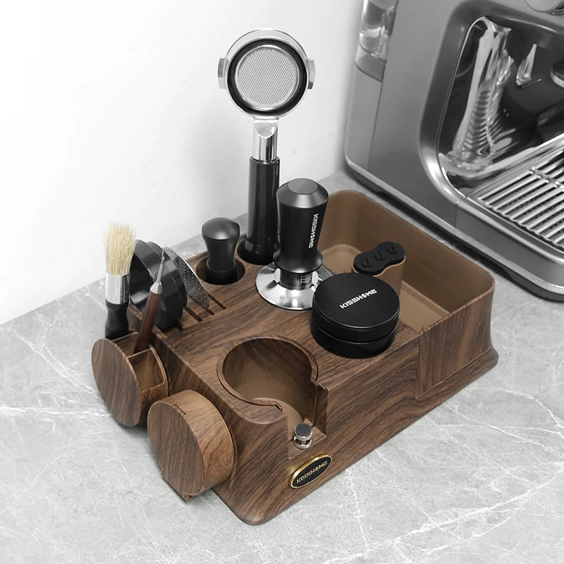 Stazione Tamper Espresso con Knock Box Magnetico