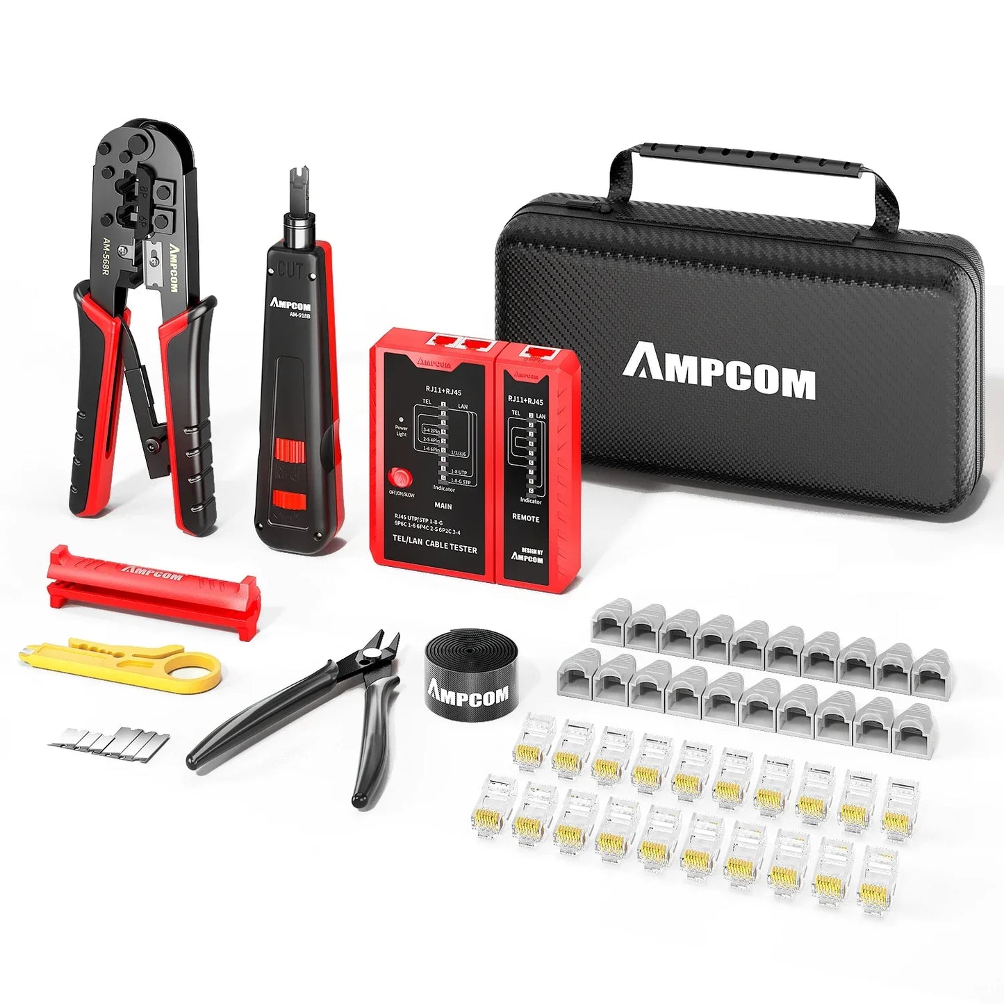 AMPCOM RJ45 Crimping Tool Kit