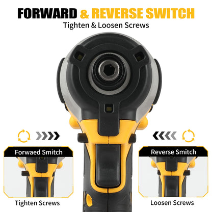 DEWALT Kit Trapano Avvitatore + Avvitatore a Impulsi Brushless