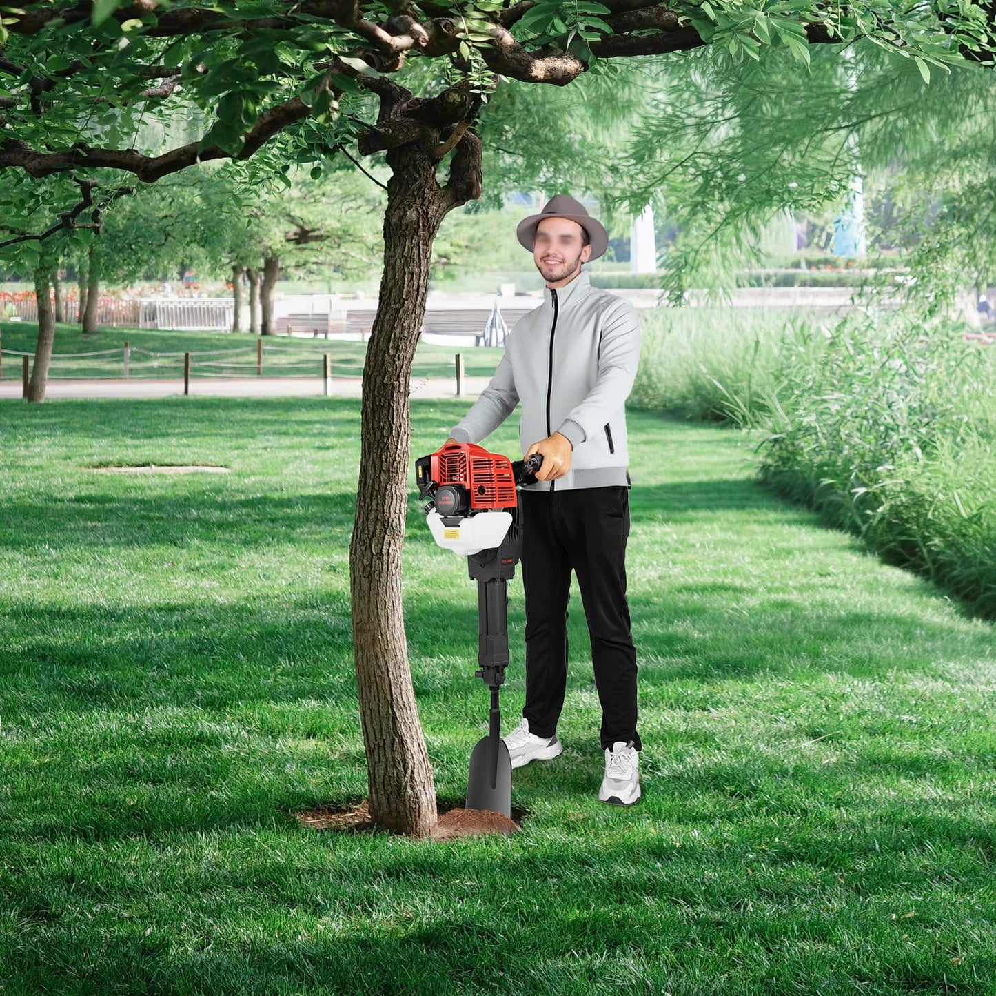 52cc 1900W Gas Powered Tree Digger