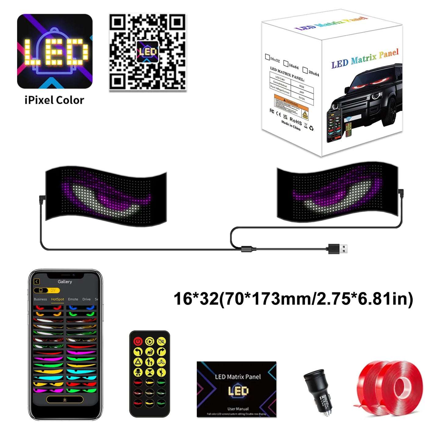 Pannello LED Matrix Pixel Flessibile