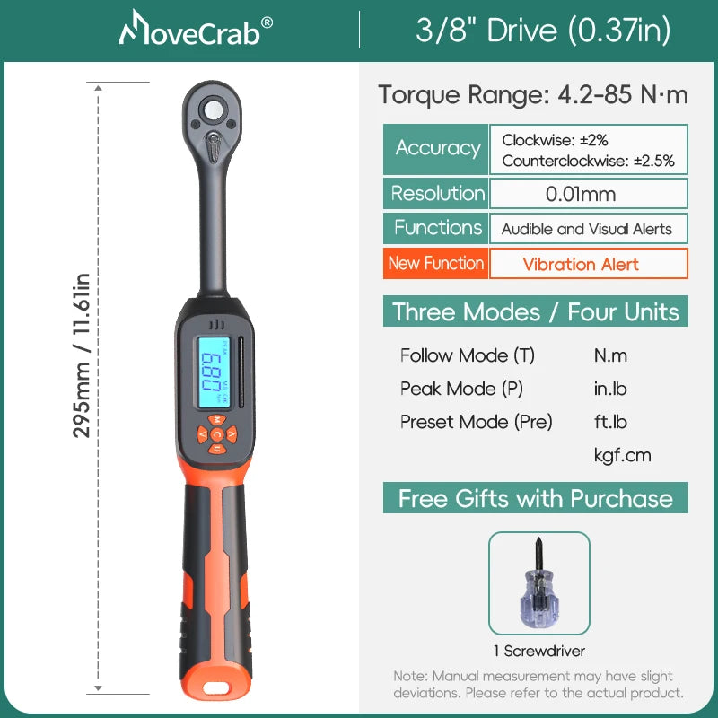 MoveCrab Digital Torque Wrench
