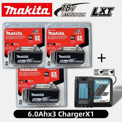 Makita Batteria 18V 6.0Ah BL1860B LXT