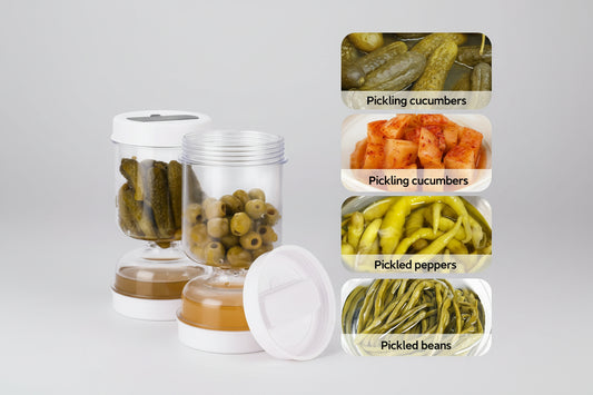 Contenitore con Colino per Olive e Sottaceti
