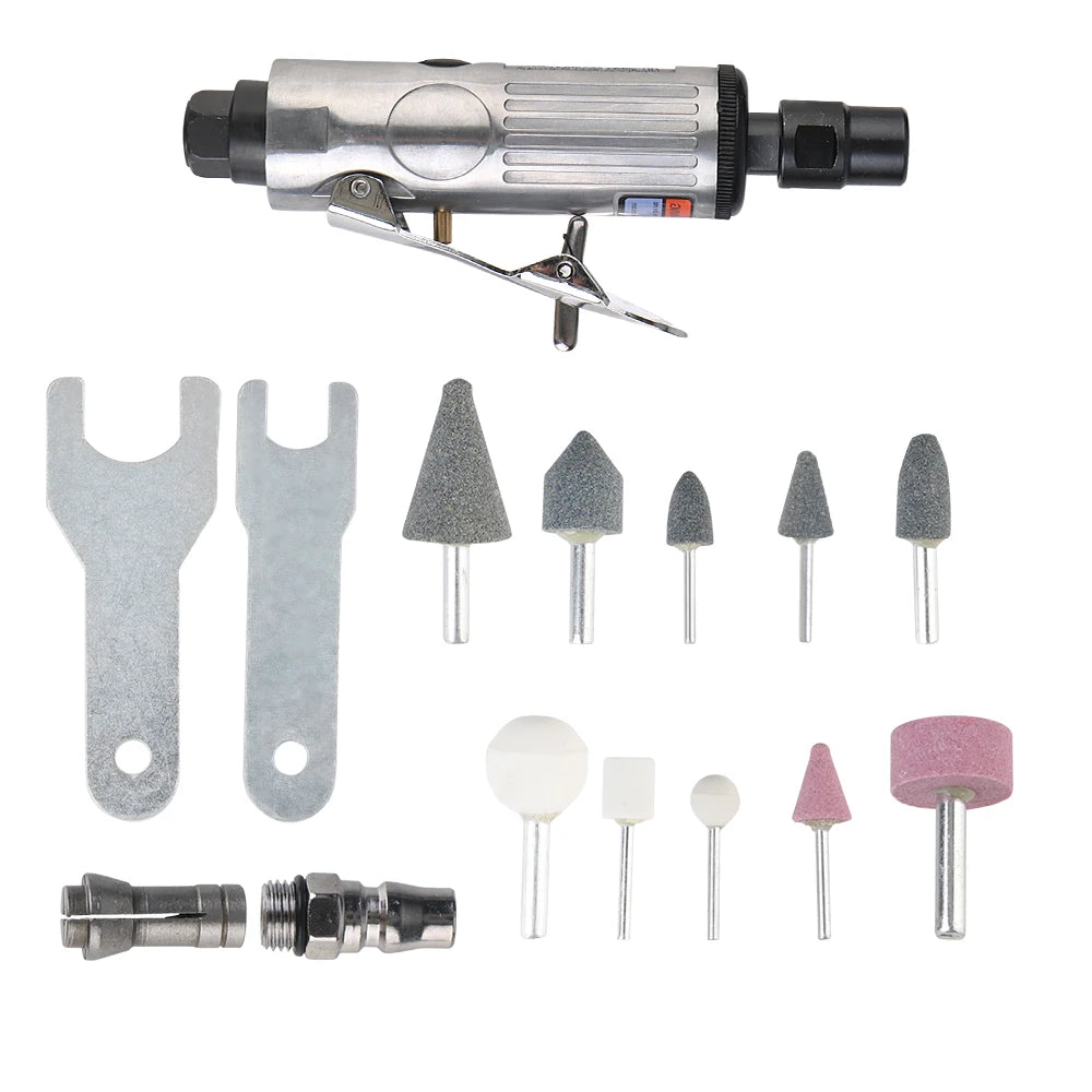 Kit Smerigliatrice Pneumatica Professionale 16 Pezzi