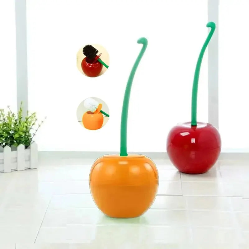 Spazzolone da Toilette a Forma di Ciliegia