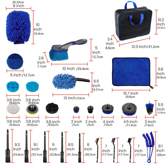 Kit Detailing Auto 26 Pezzi