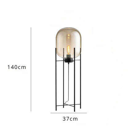 Lampada da Pavimento in Vetro Nordic Postmoderno