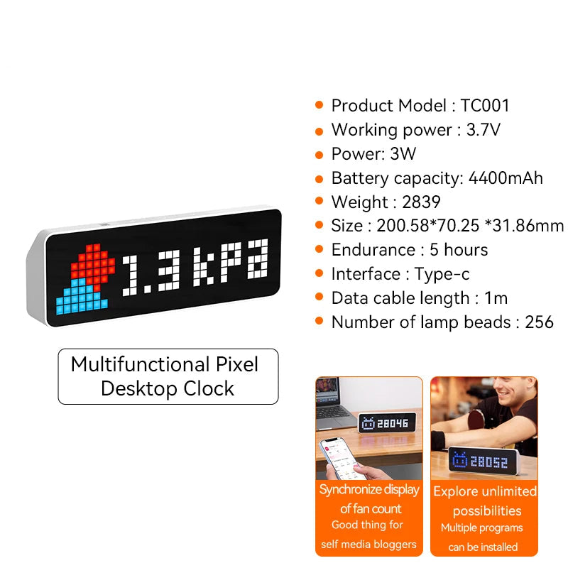 Ulanzi TC001 Smart Pixel Clock