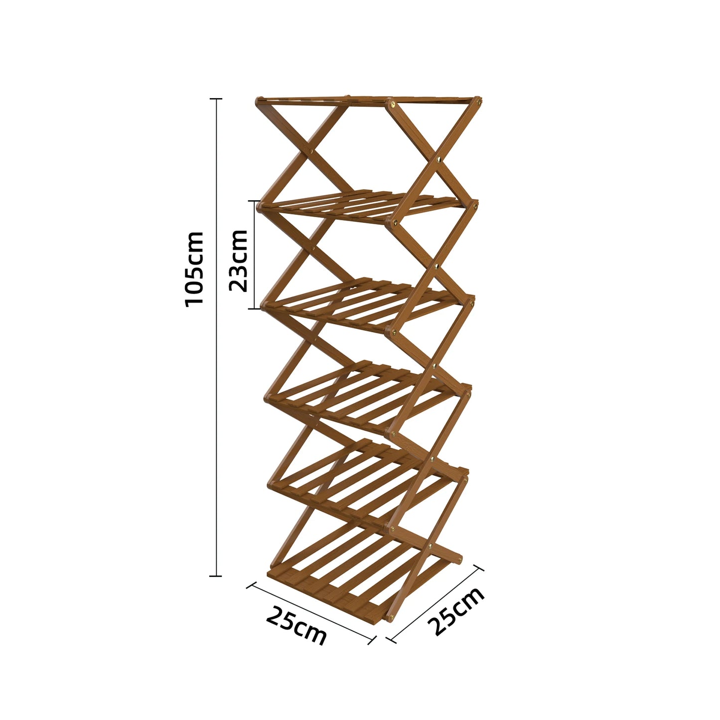 Portascarpe Verticale in Bambù