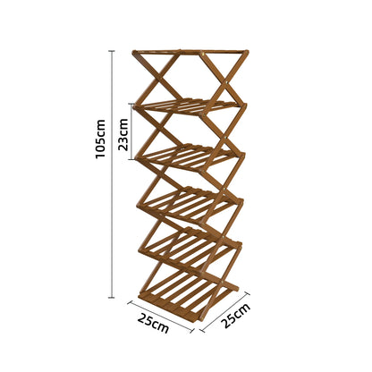 Portascarpe Verticale in Bambù