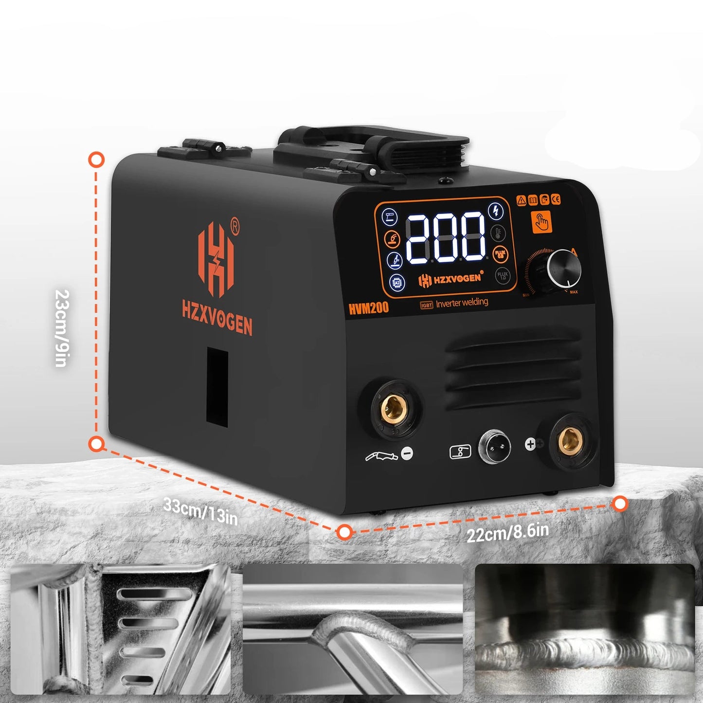 HZXVOGEN HVM200 3-in-1 Inverter Welding Machine