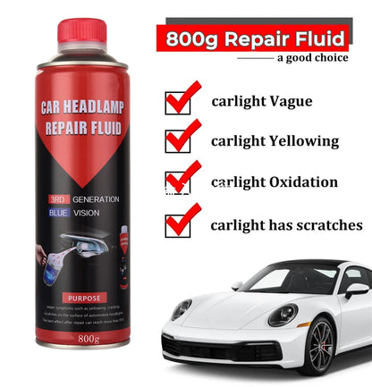 Kit Liquido per Restauro Fari Auto 3 × Flaconi
