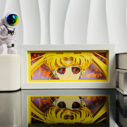 Light Box LED 3D con Intaglio su Carta