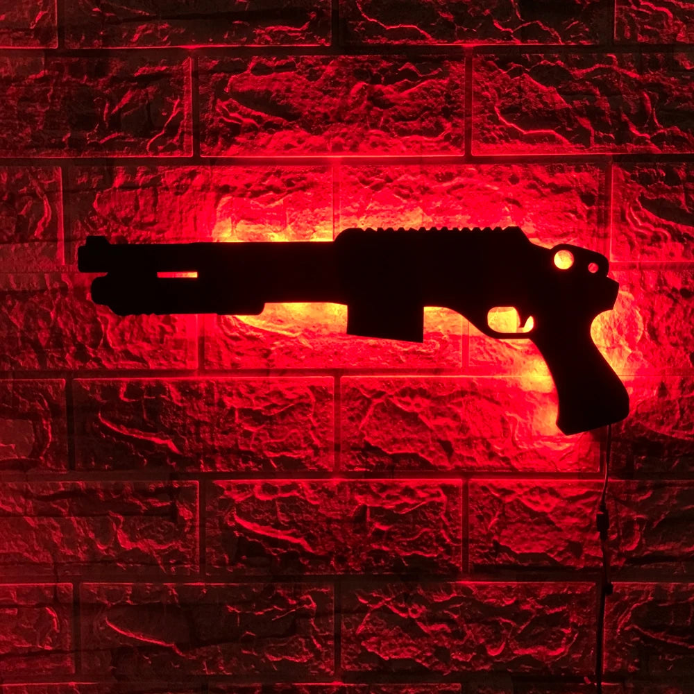 Lampada da Parete LED 3D Gun Style