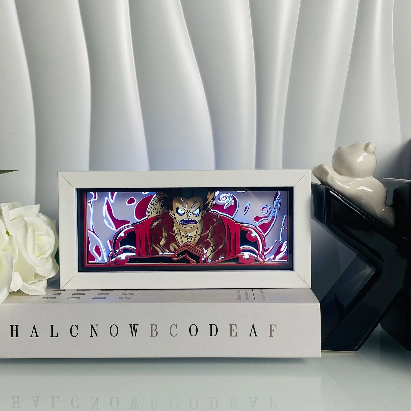 Light Box LED 3D con Intaglio su Carta