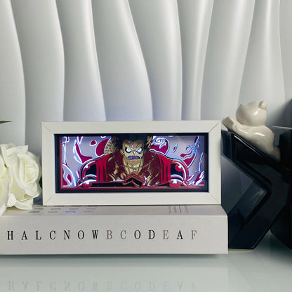 Light Box LED 3D con Intaglio su Carta