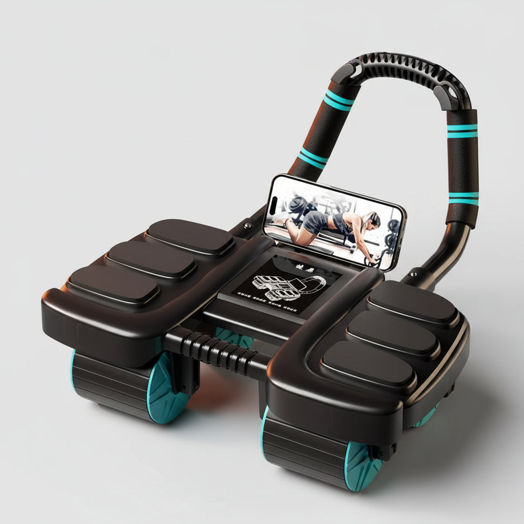 Abdominal Wheel 6 Ruote con Ritorno Automatico