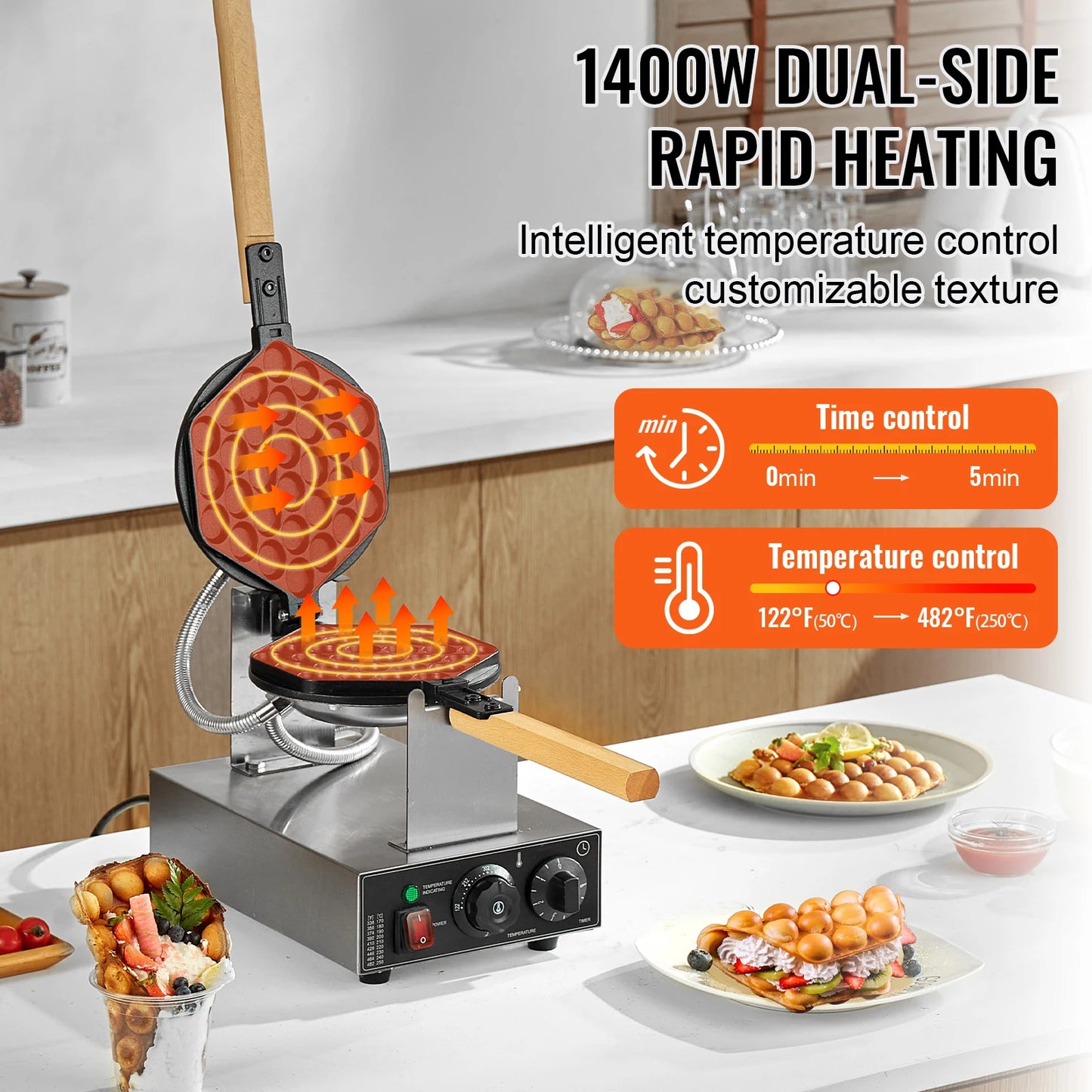 SucceBuy Egg Pancake Baker Machine 1400W