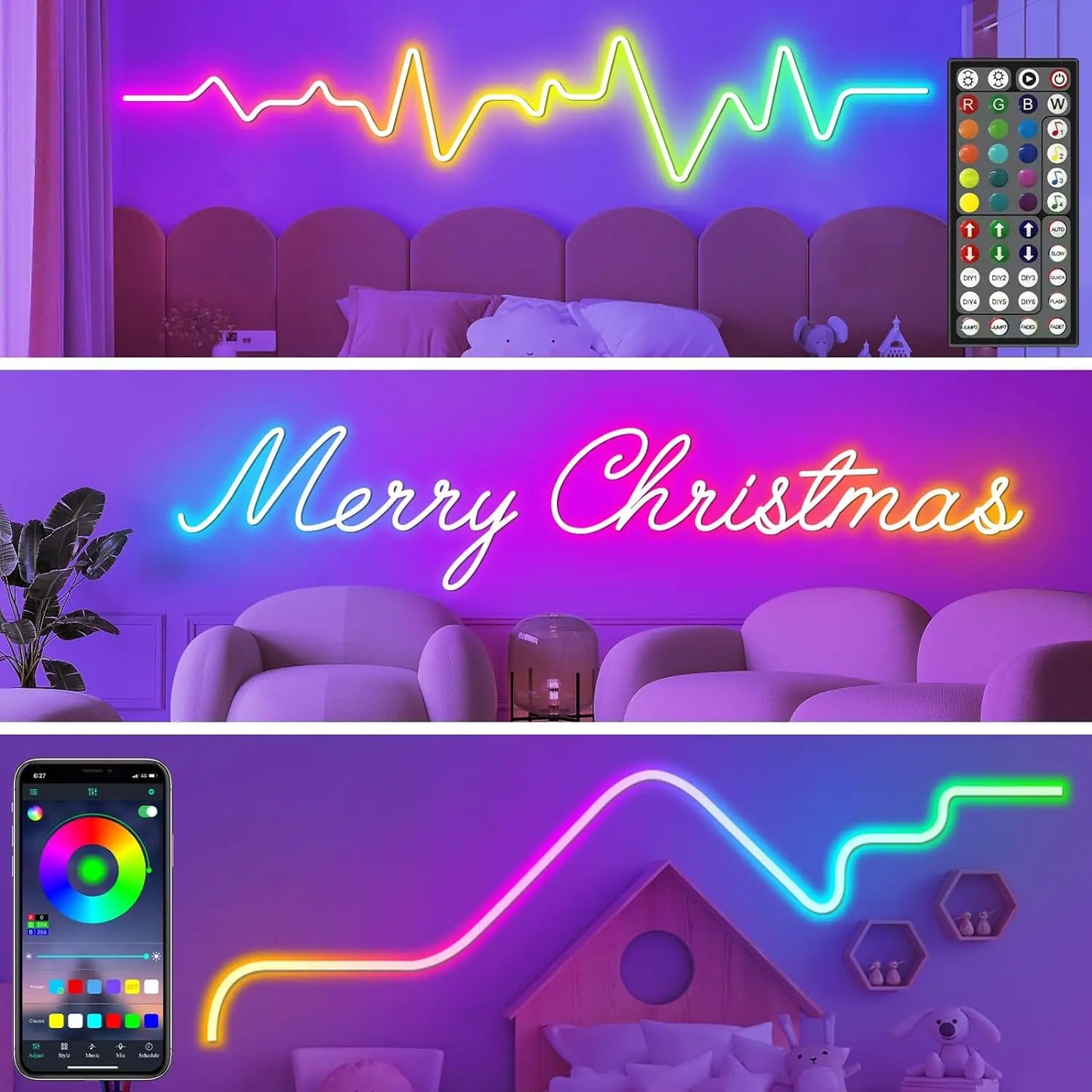 Striscia LED Neon RGB Intelligente 24V