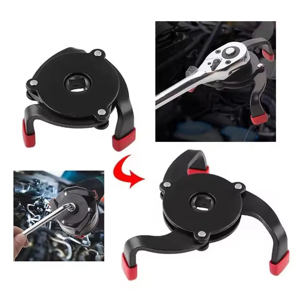 Universal 3 Jaw Oil Filter Remover Tool