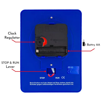 Blue Digital Parking Timer Disc