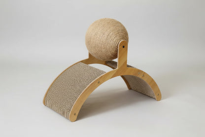 Tiragraffi in Legno 2 in 1 con Pallina
