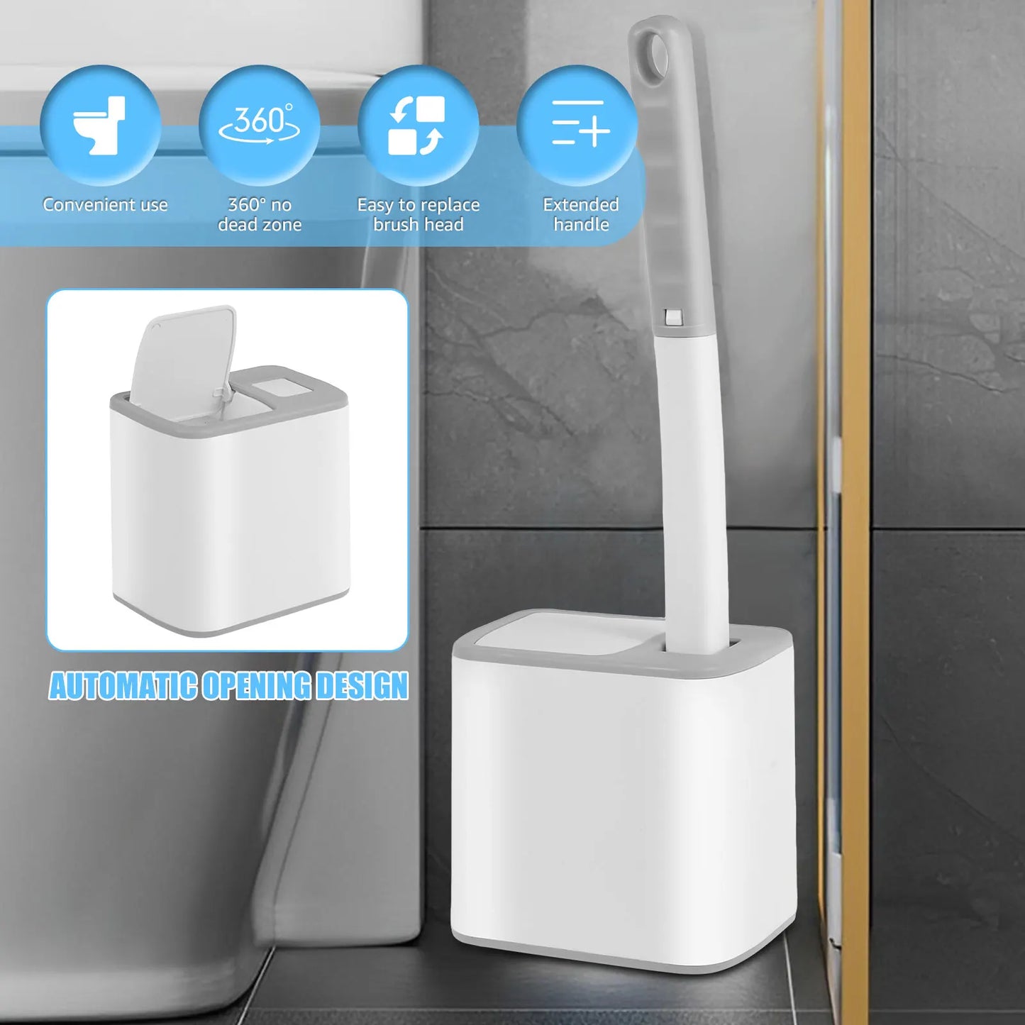 Kit Spazzolone WC con Testine Monouso