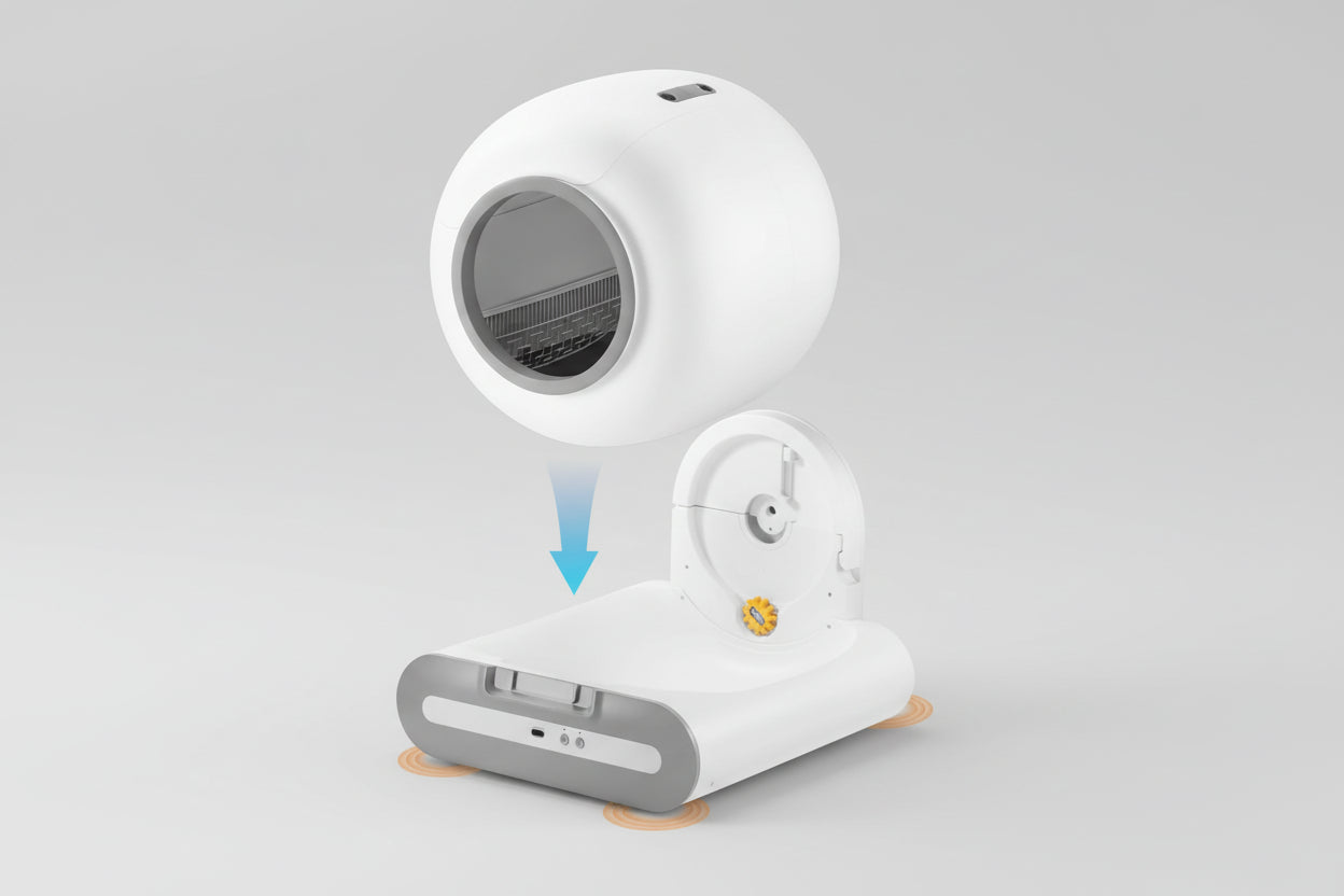 DOEL Lettiera Autopulente Smart 65L con App – Controllo WiFi 2.4G