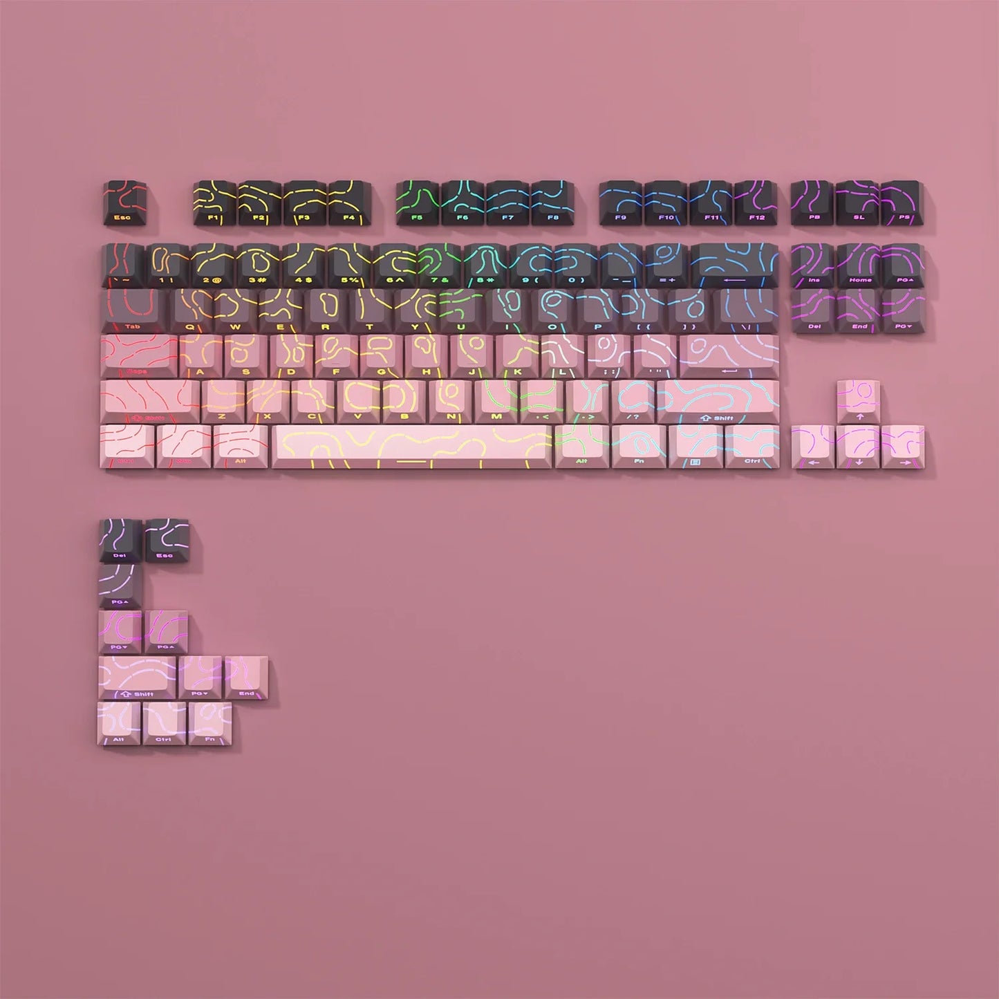 Keycap PBT Cherry Profile Topographic 4.0