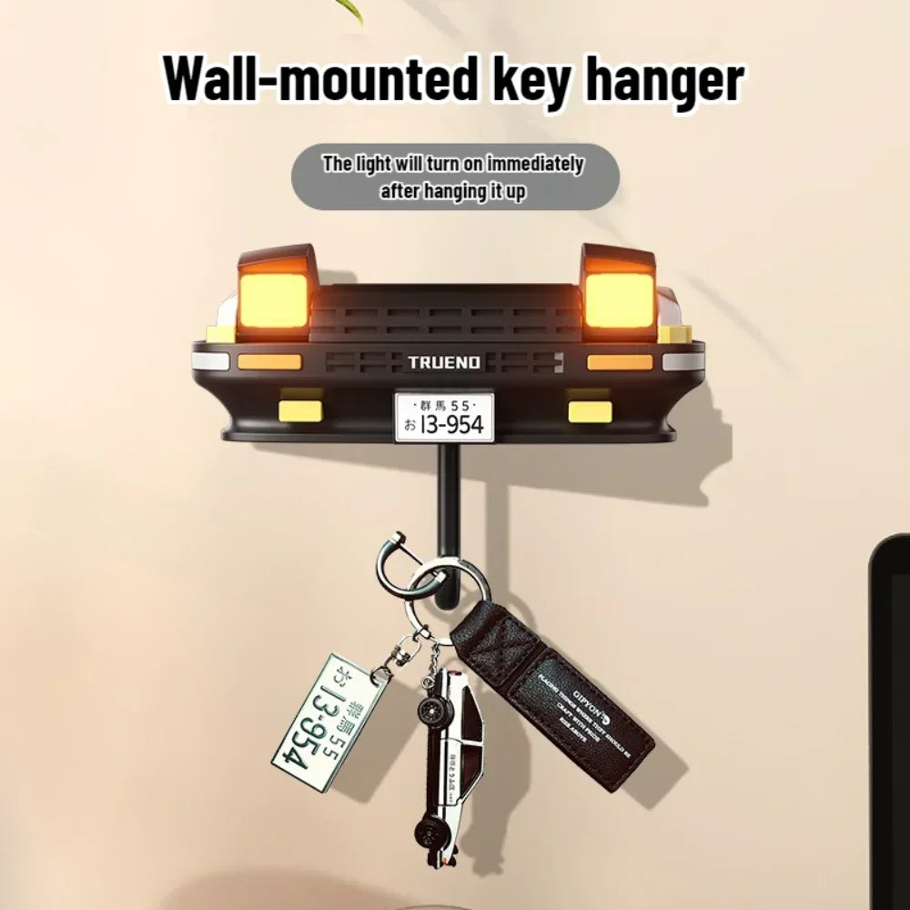 Vintage Car Headlight Keychain Wall Hook