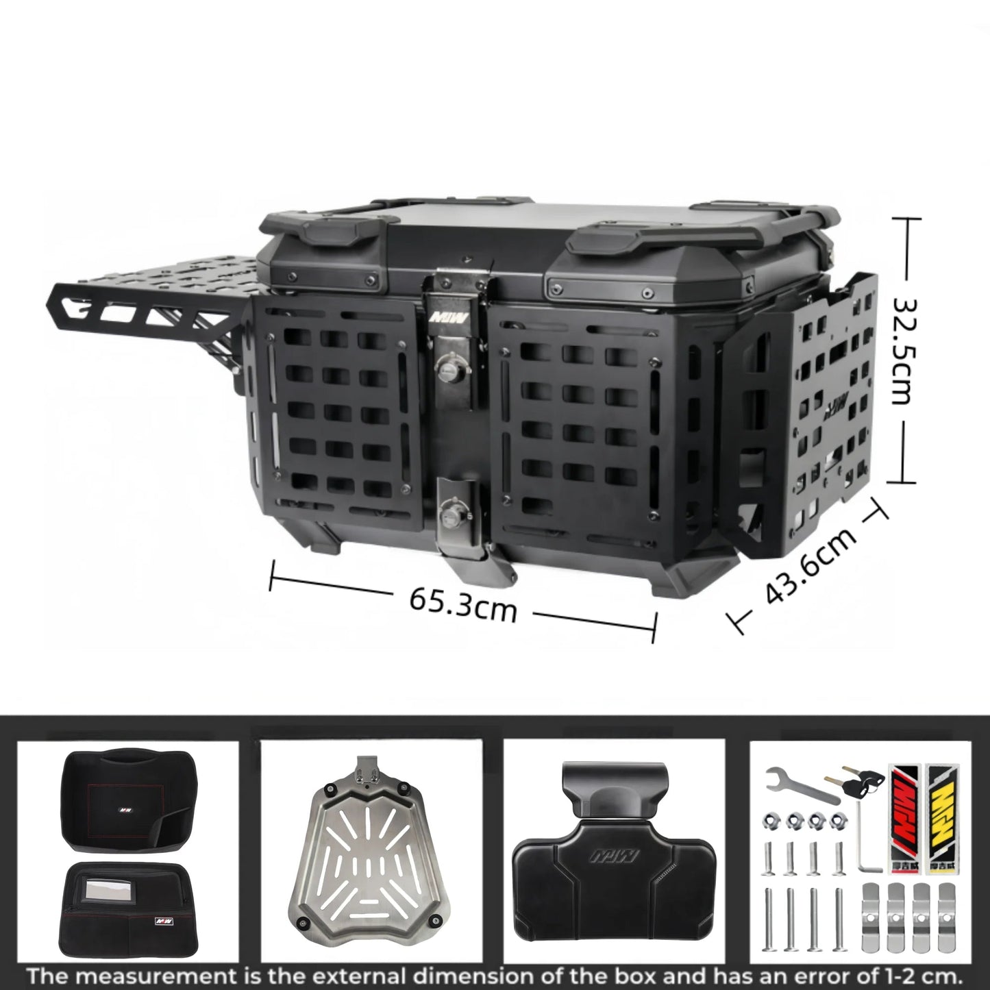 Top Box Motorcycle in Alluminio